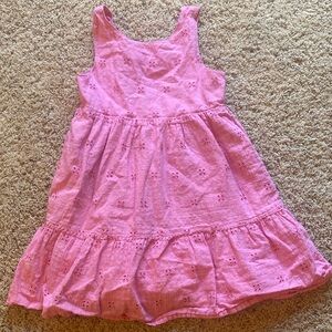 Cat & Jack Pink Eyelet A-Line Sundress